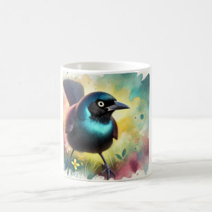 Paleeyed Blackbird 220824AREF102 - Watercolor Coffee Mug