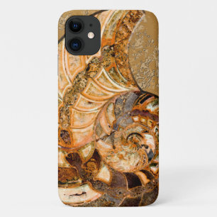 "Paleo-chic" Cleoniceras Cleon Ammonite Fossil iPhone 11 Case