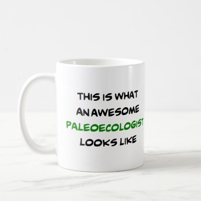 paléoécologiste, superbe mug à café (Gauche)