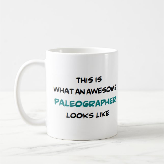 paleographer, awesome coffee mug (Left)