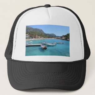 Paleokastritsa Beach, Corfu Trucker Hat