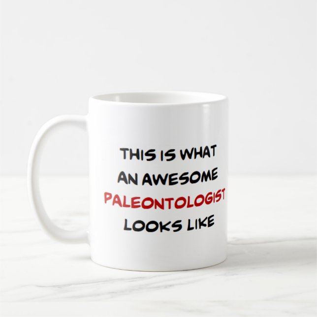 paleontologist, awesome coffee mug (Left)