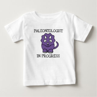 Paleontologist In Progress Purple Triceratops Baby T-Shirt