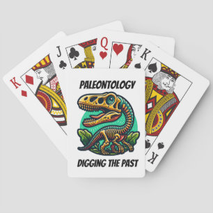 Paleontology Digging the Past Playing Cards