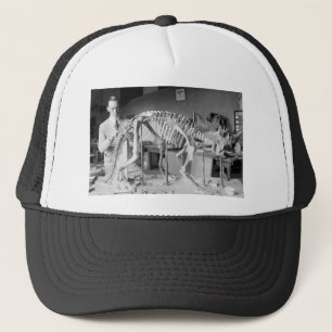 Paleontology Scientist Baby Dinosaur Vintage Trucker Hat