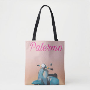 Palermo Italy Scooter poster Tote Bag