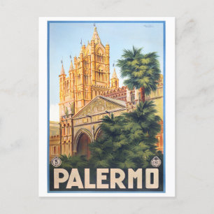 Palermo Italy vintage travel Postcard