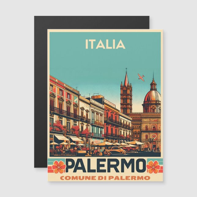 Palermo sicily italian vintage souvenir gifts (Front/Back)