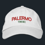 Palermo Sicily Personalized Adjustable Hat<br><div class="desc">Here is a great hat to wear anytime when you are out and about. Whether you are from Sicily, of Sicilian descent, or visited Sicily and Palermo, this is the hat for you. The hat can also be customized to fit your needs: colours, styles, sizes, and text. For more like...</div>