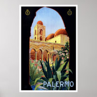 "Palermo" Vintage Travel Poster