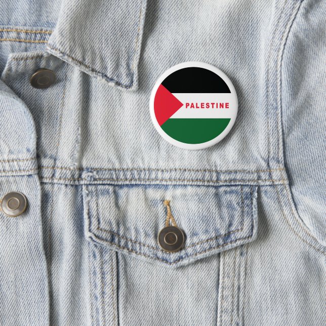 Palestine 2 Inch Round Button (In Situ)