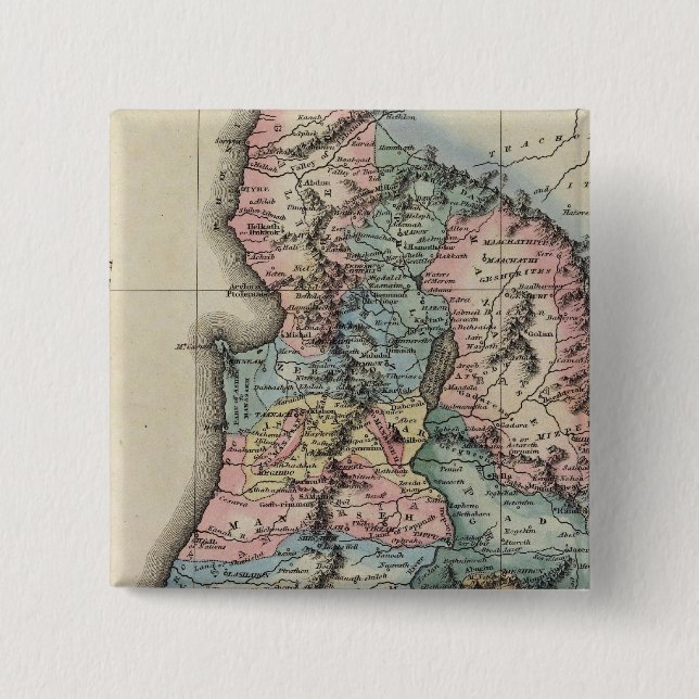 Palestine 2 inch square button (Front)