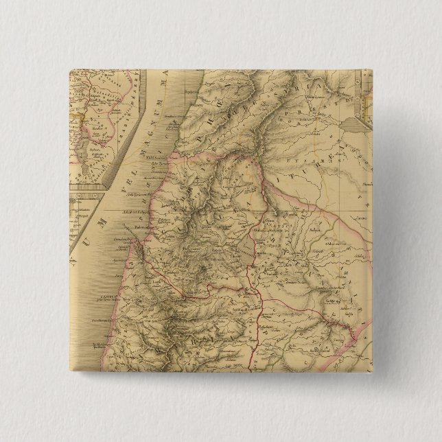 Palestine 2 Inch Square Button (Front)