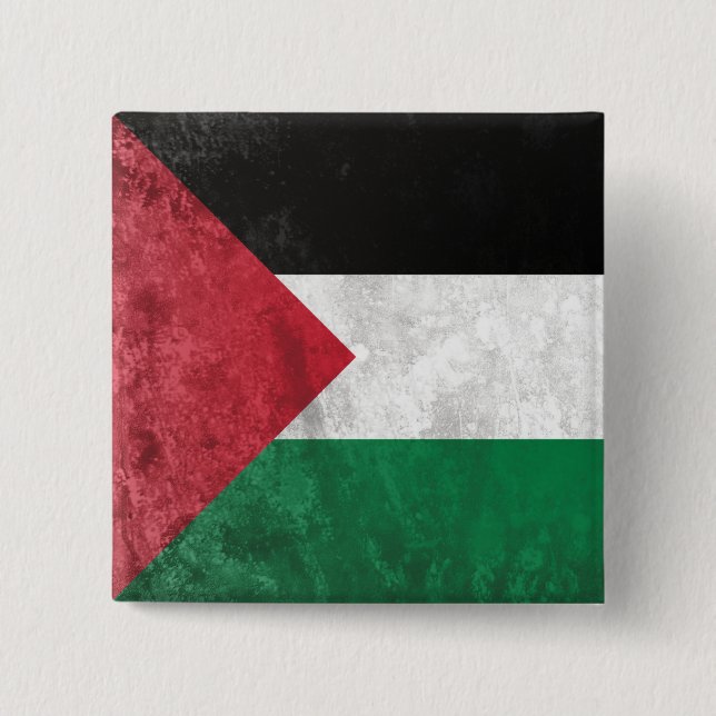 Palestine 2 Inch Square Button (Front)