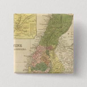 Palestine and Adjacent Countries 2 Inch Square Button