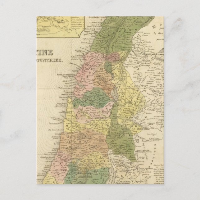 Palestine and Adjacent Countries Postcard (Front)