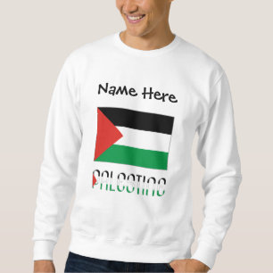 Palestine and Palestinian Flag Personalized  Sweatshirt