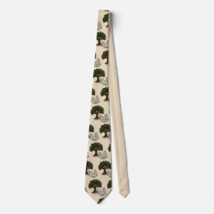 Palestine Arabic word with Palestinian Olive Tree  Tie