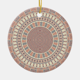 Palestine border ceramic ornament