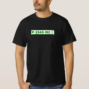 Palestine car registration plate - not real T-Shirt
