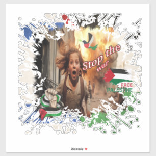 Palestine Car Sticker, Palestinian Flag Decal, Ga