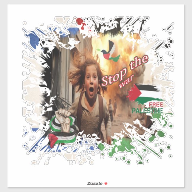  Palestine Car Sticker, Palestinian Flag Decal, Ga (Sheet)