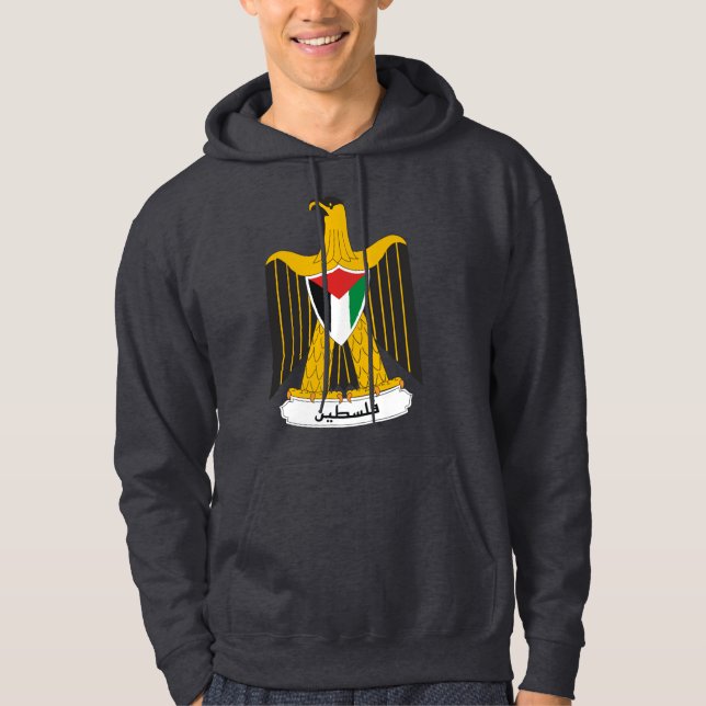 Palestine Coat of Arms Hooded Sweatshirt (Front)