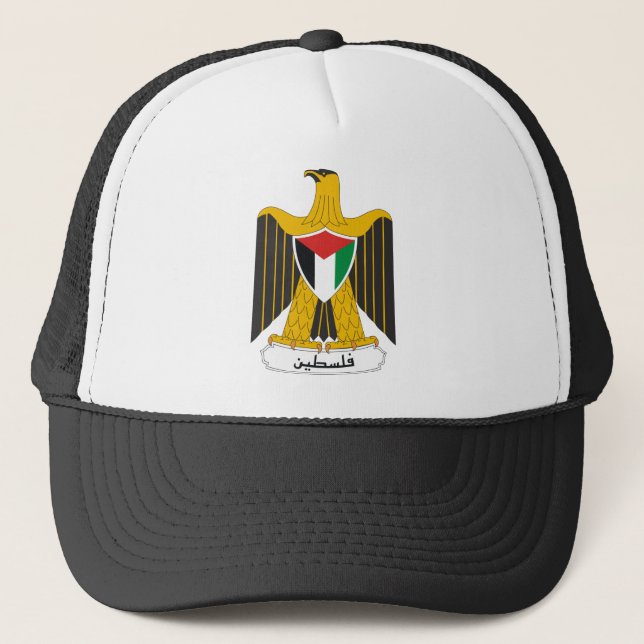 Palestine Coat Of Arms Trucker Hat (Front)