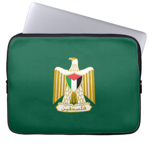 Palestine country coat arms symbol emblem flag eag laptop sleeve