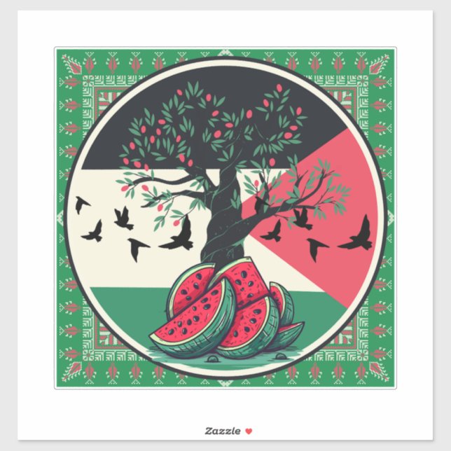 palestine culuture | palestine watermelon, olive t (Sheet)