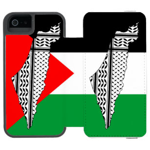  Palestine Flag and Map with Keffiyeg Pattern Incipio Watson™ iPhone 5 Wallet Case