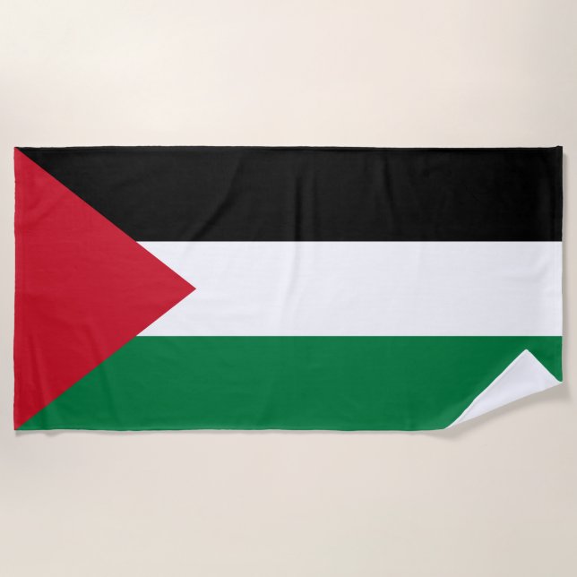 Palestine Flag Beach Towel (Front)