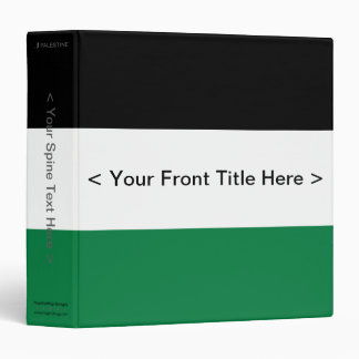 Palestine Flag Binder