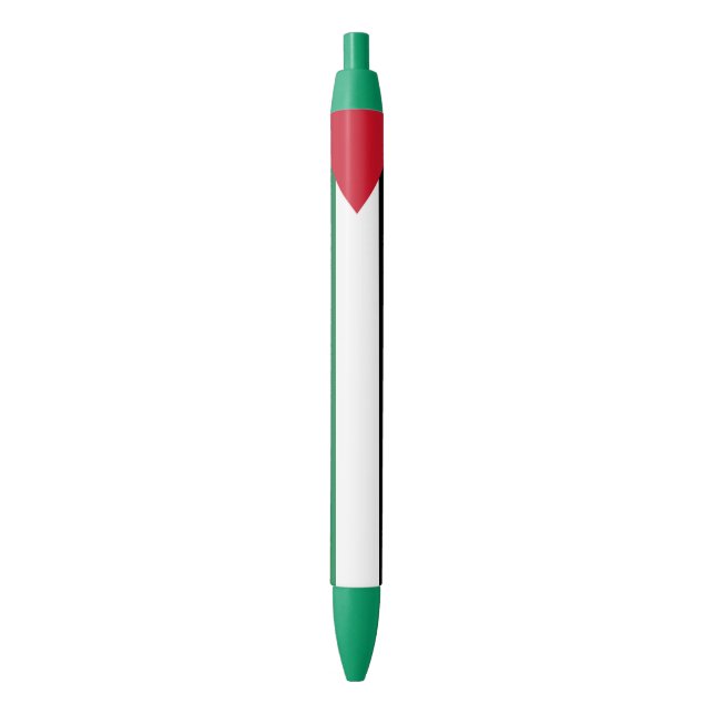 Palestine Flag Black Ink Pen (Front Vertical)