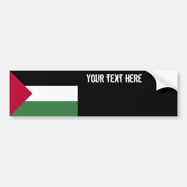 Palestine Flag Bumper Sticker (Front)