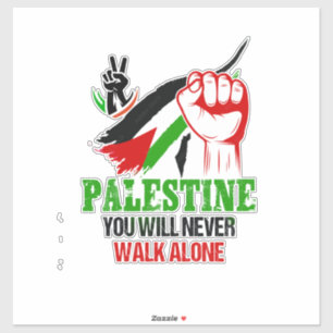 Palestine Flag Car Sticker, Stand with Palestine