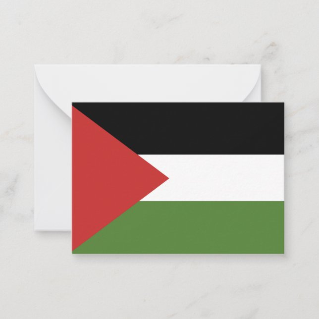 Palestine flag card (Front)