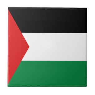 Palestine Flag Ceramic Tile
