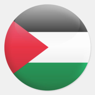 Palestine Flag Classic Round Sticker