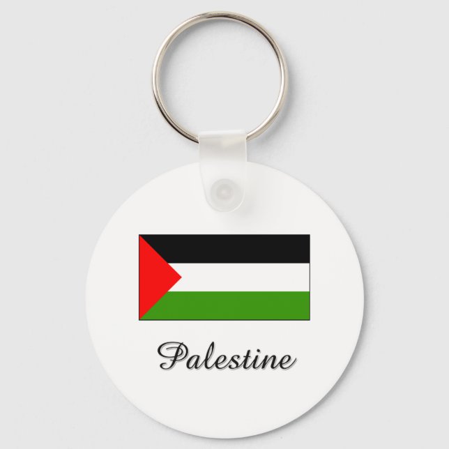 Palestine Flag Design Keychain (Front)