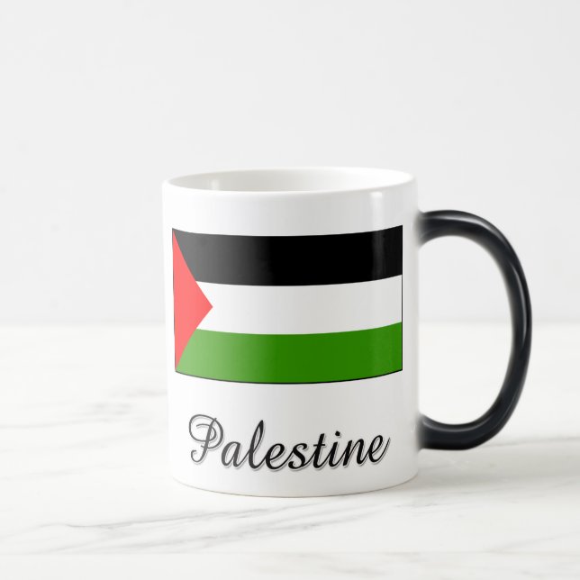 Palestine Flag Design Magic Mug (Right)