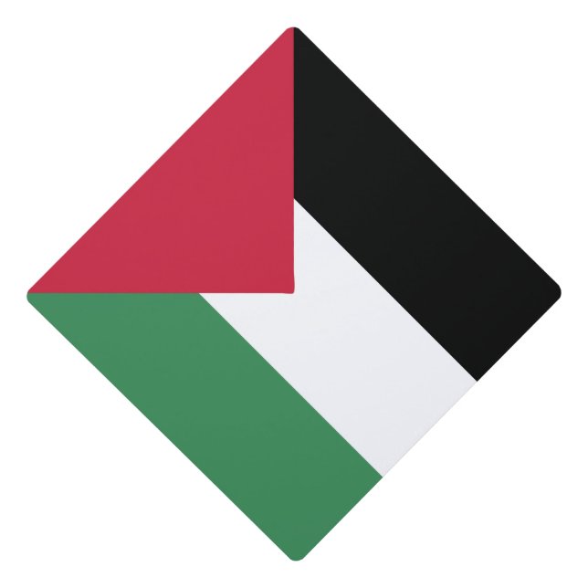 Palestine Flag Emblem Graduation Cap Topper (Front)
