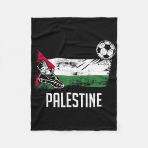 Palestine Flag Jersey Palestine Soccer Team Palest Fleece Blanket