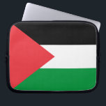 Palestine Flag Laptop Sleeve<br><div class="desc">Protect your laptop in style with this sleek and durable laptop sleeve featuring the bold and vibrant flag of Palestine. Crafted with both functionality and style in mind, this laptop sleeve provides a safe and secure way to transport your device while showcasing your pride for Palestine. The striking design of...</div>