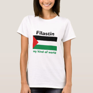 Palestine Flag + Map + Text T-Shirt