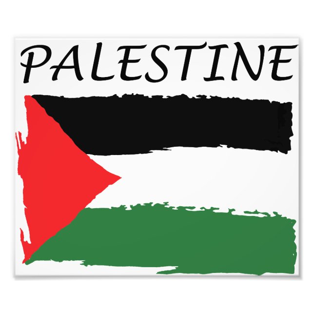 Palestine flag Paper Photo Print (Front)
