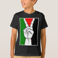 PALESTINE FLAG PEACE SIGN