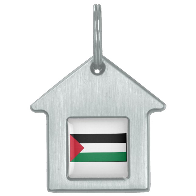 Palestine Flag Pet ID Tag (Front)
