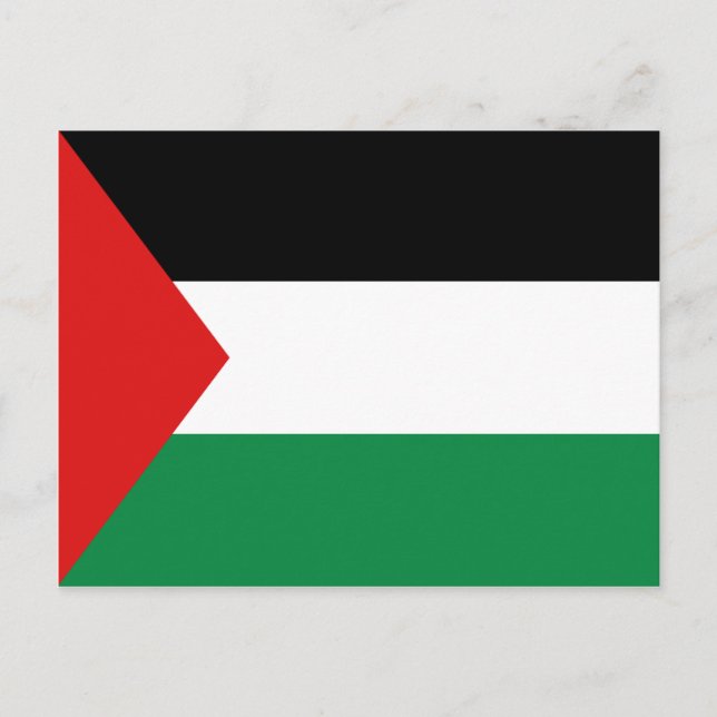 Palestine Flag Postcard (Front)