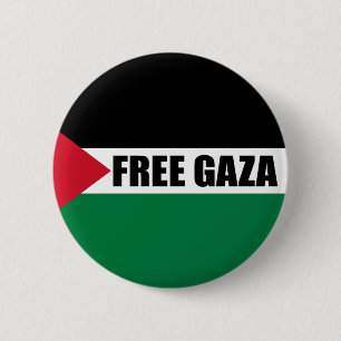 Palestine flag, Save Gaza, free Gaza 2 Inch Round Button